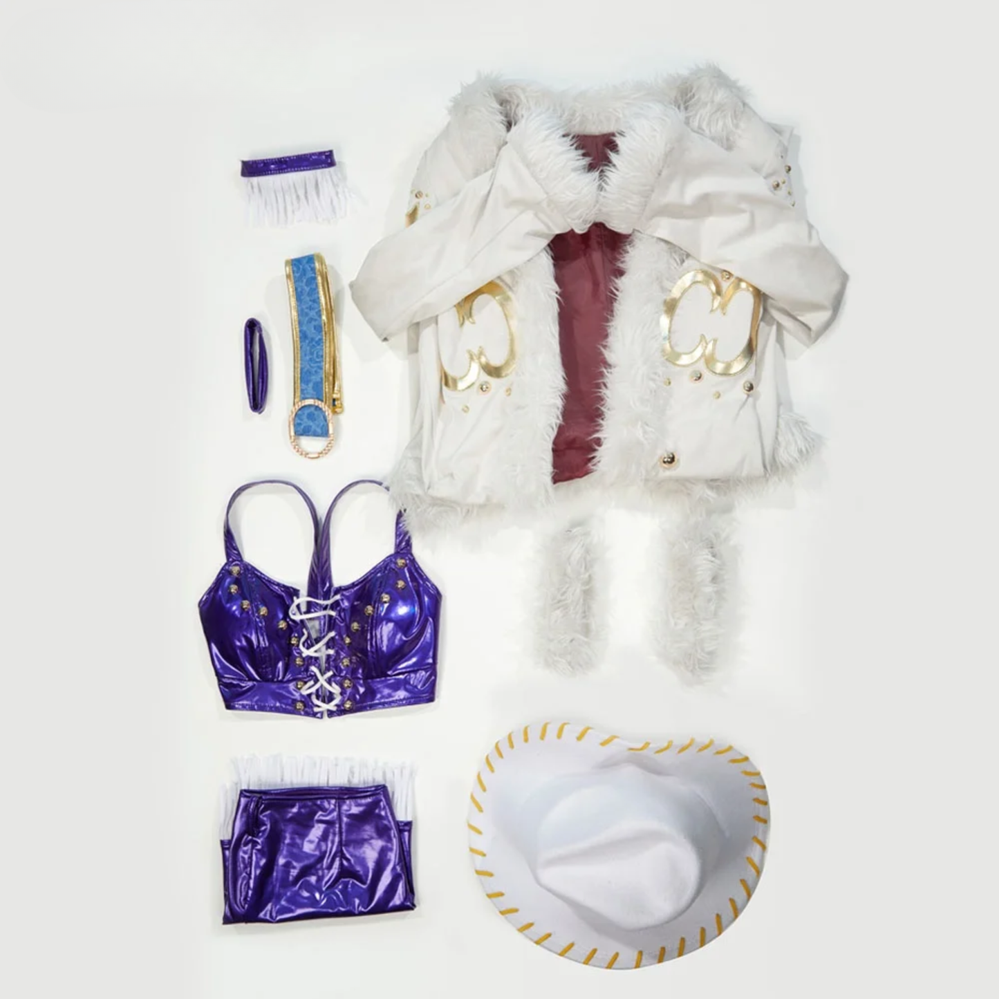 Womens Anime Robin Cosplay Costume Set with Coat and Hat