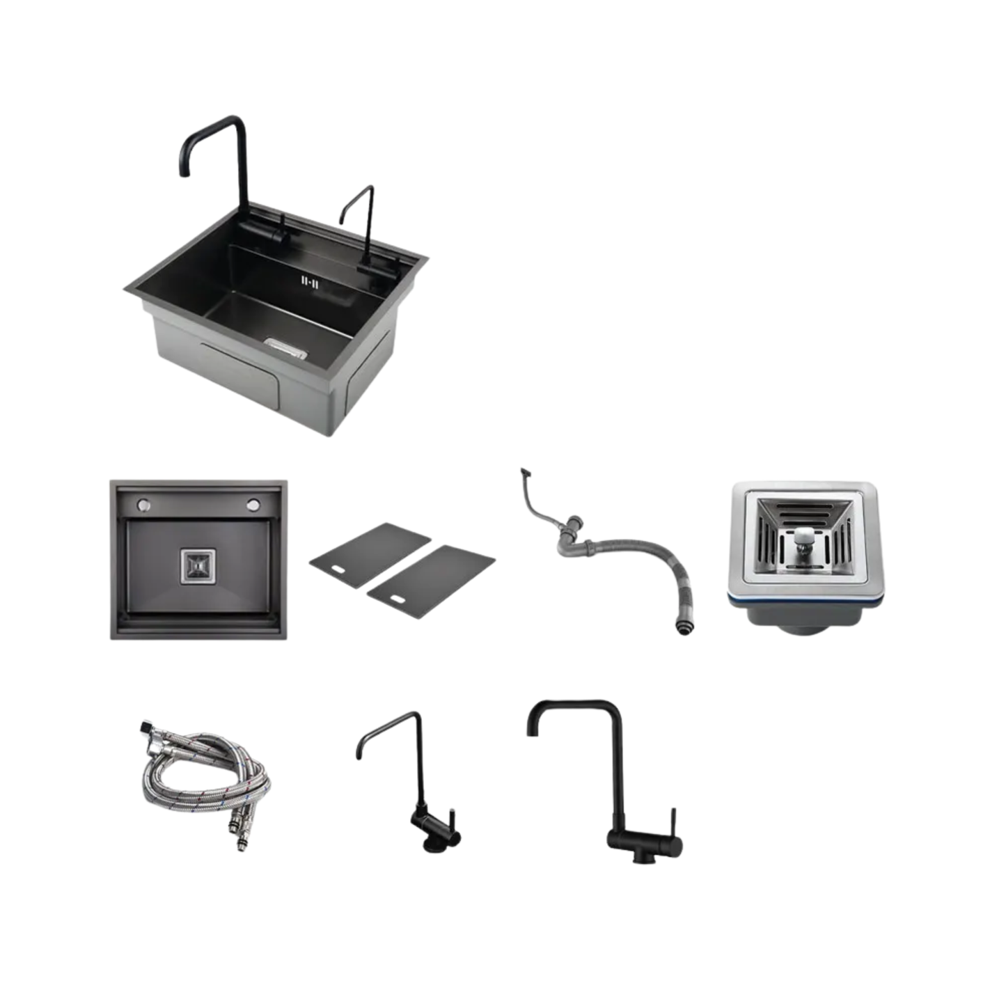 Stainless Steel Bar Sink with Hidden Tap and Bowl