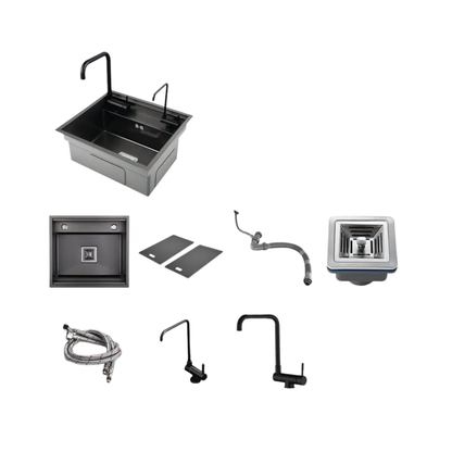 Stainless Steel Bar Sink with Hidden Tap and Bowl