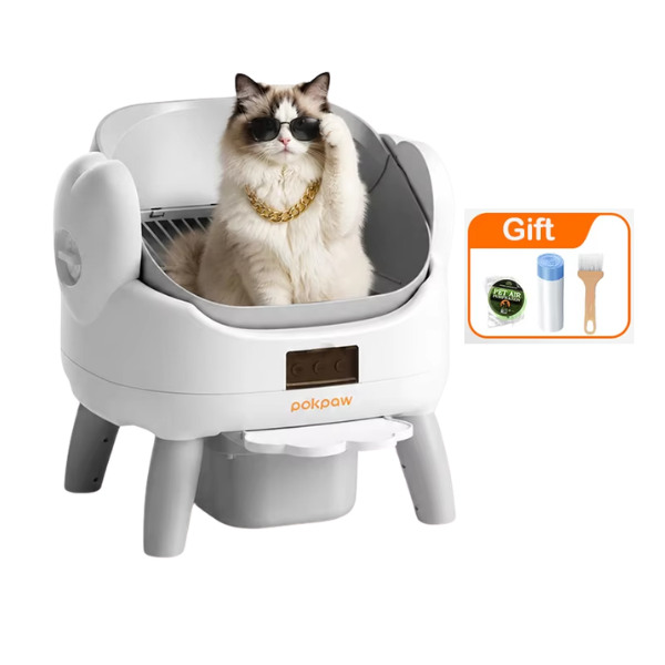 Quiet Smart Self-Cleaning Cat Litter Box with App Control