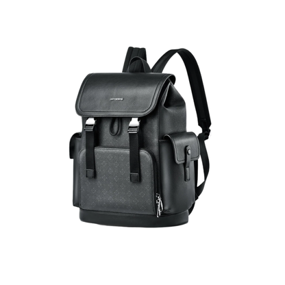 Waterproof Leather Business Backpack with Laptop Compartment 18L