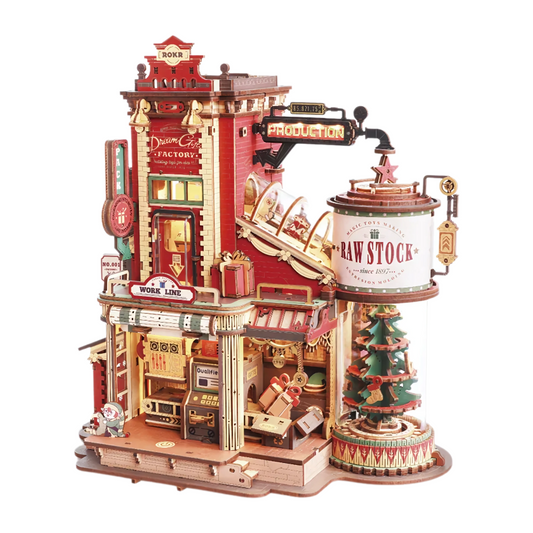 3D Wooden Puzzle Music Box Christmas Gift Factory