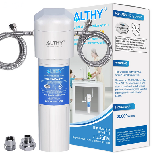 Compact Under Sink Water Filtration System for Kitchen Tap