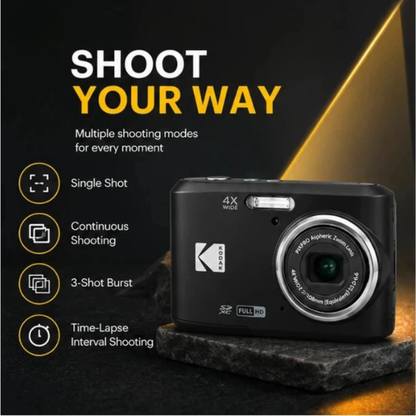 16MP Digital Camera 4X Zoom 1080p HD Compact Camera