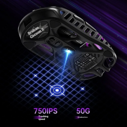 Wireless Gaming Mouse with RGB Lighting and Tri Mode Control