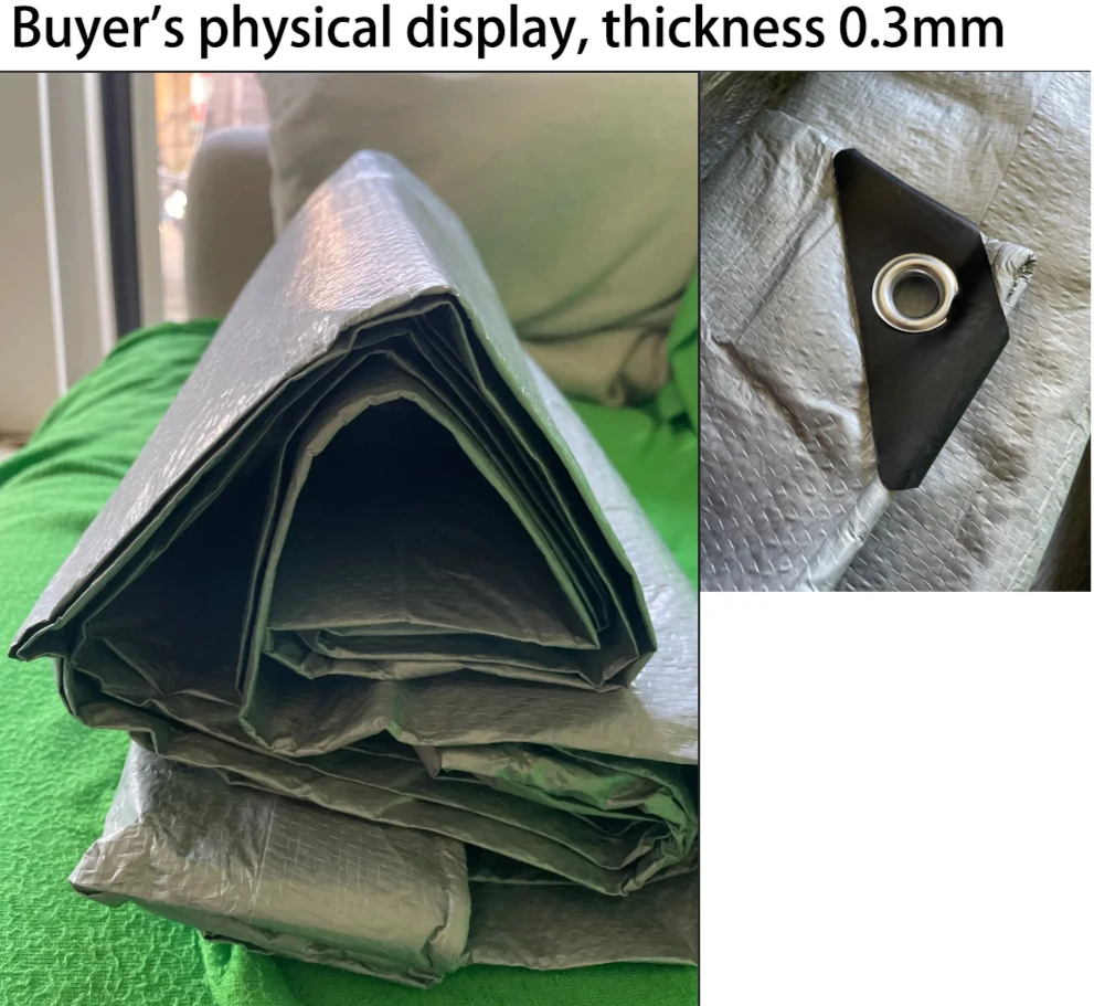 5x6m Heavy Duty Waterproof Tarp Camping Cover