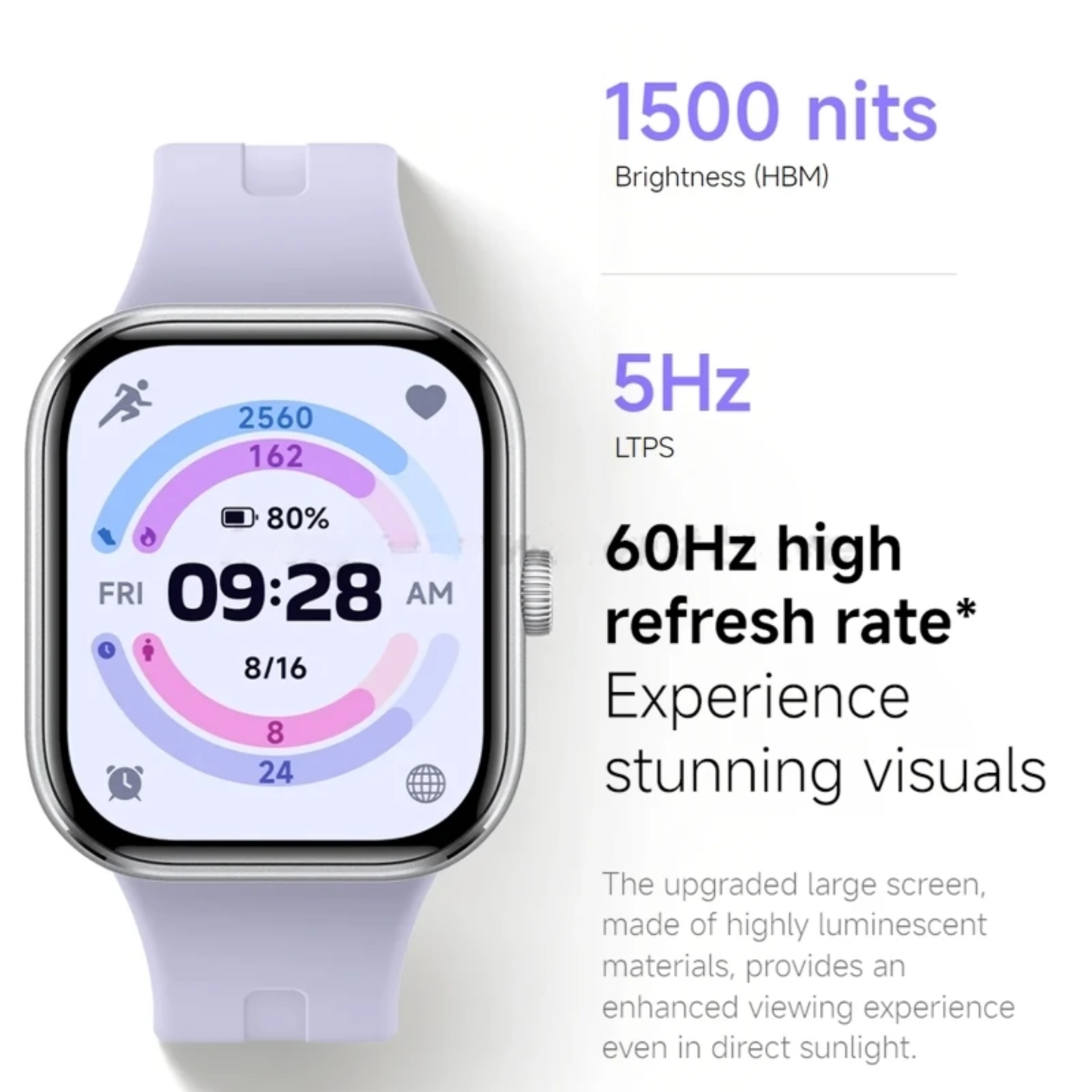 Smartwatch AMOLED Screen 150 Plus Sports Modes Gray