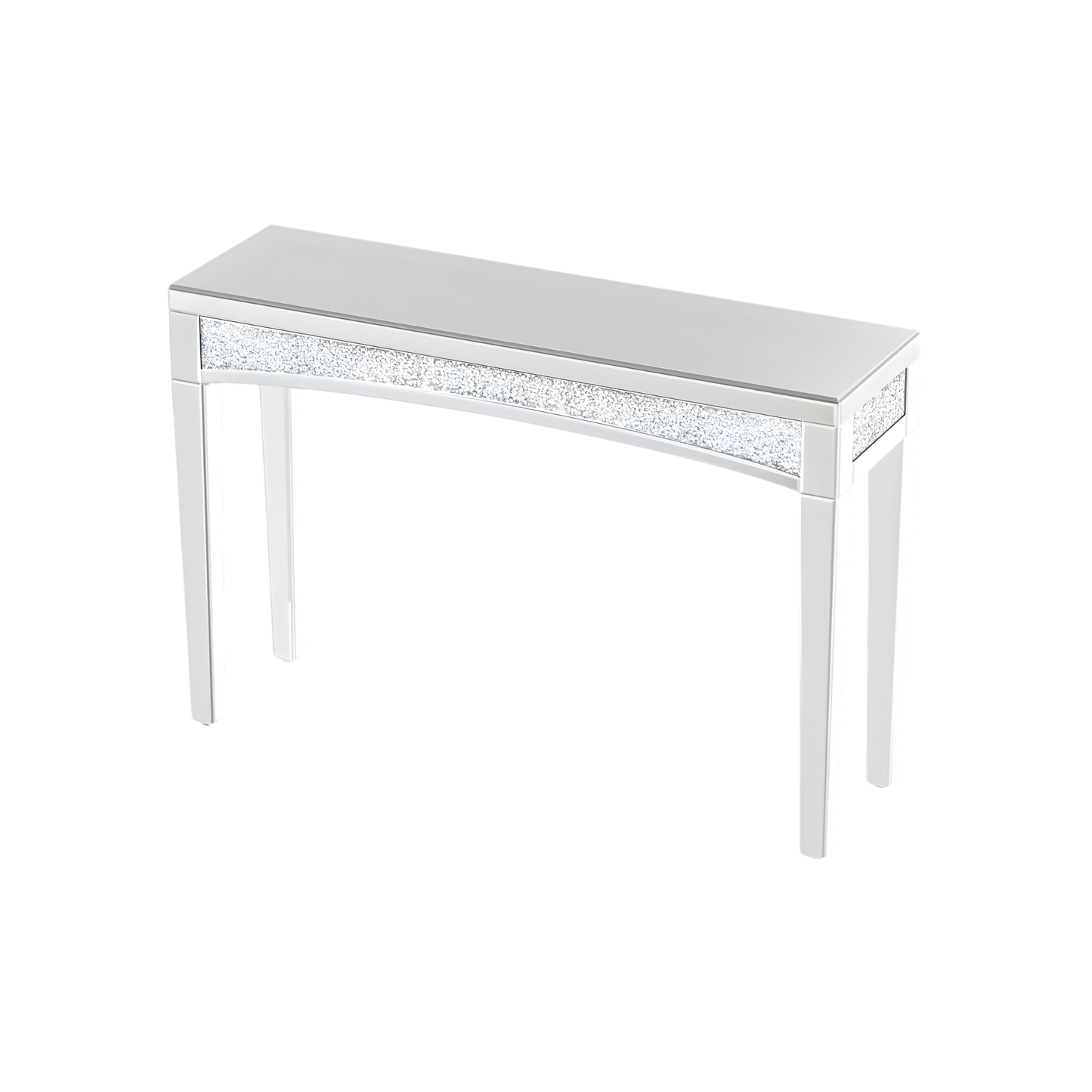 Mirrored Silver Console Sofa Table for Entryway Living Room