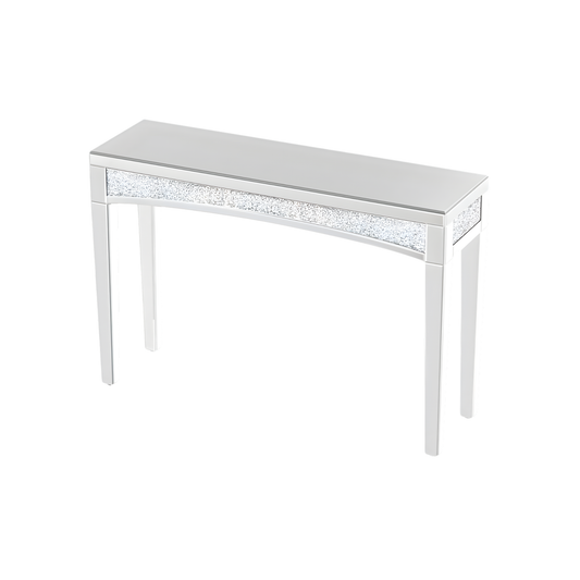 Mirrored Silver Console Sofa Table for Entryway Living Room