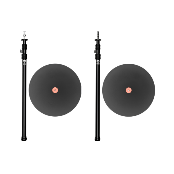 79 Inch Camera Monopod Light Stand with Round Base 2-Pack