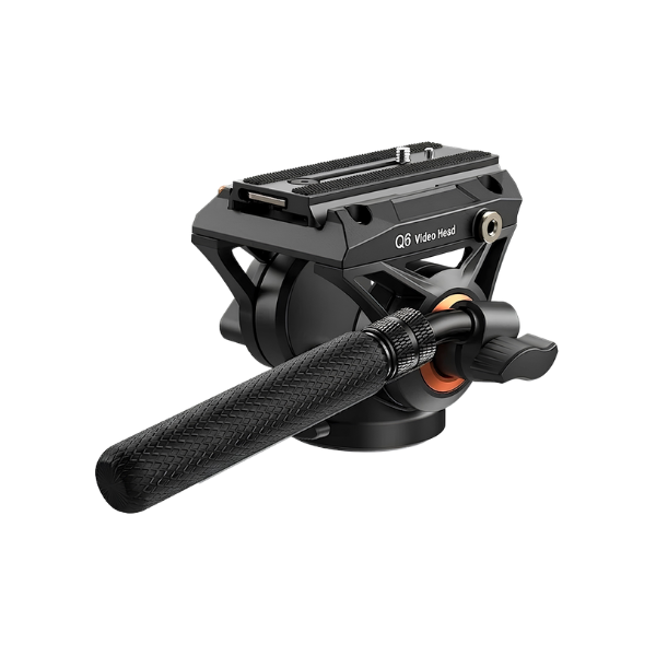 Panoramic Fluid Video Tripod Head with Quick Release Plate