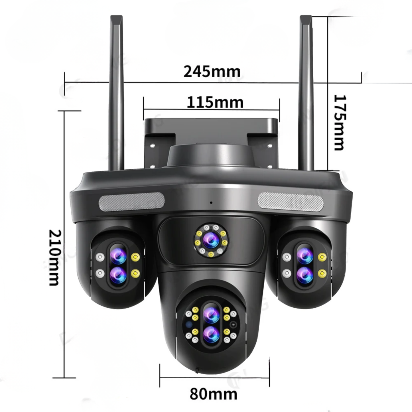 35MP WiFi Security Camera 10X Zoom Auto Tracking 128GB
