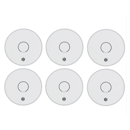 6 Pack 10 Year Battery Wireless Smoke Alarm