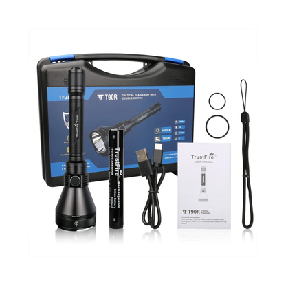 Rechargeable Tactical LED Flashlight with Battery 4800 Lumen
