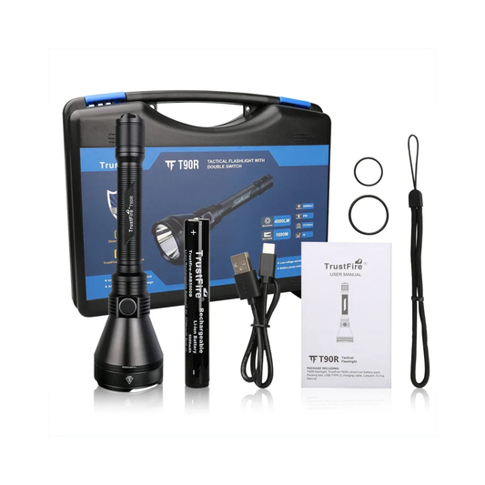 Rechargeable Tactical LED Flashlight with Battery 4800 Lumen