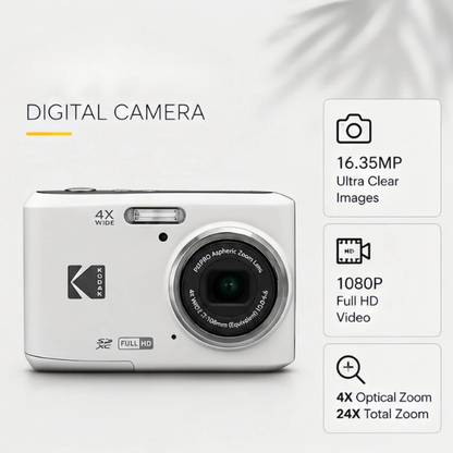 16MP Digital Camera 4X Zoom 1080p HD Compact Camera