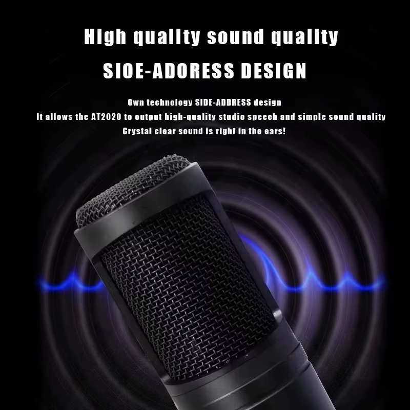 Cardioid Condenser XLR Microphone for Studio Recording