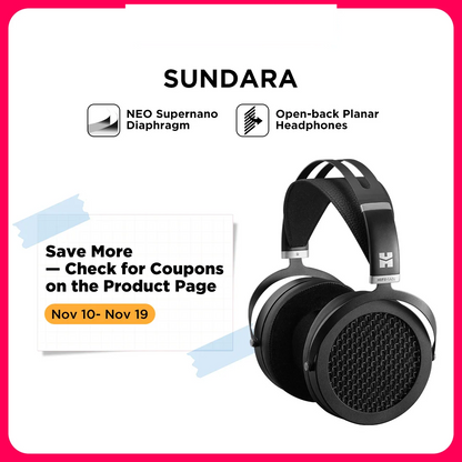 Planar Magnetic Over-Ear Hi-Fi Headphones with Metal Frame