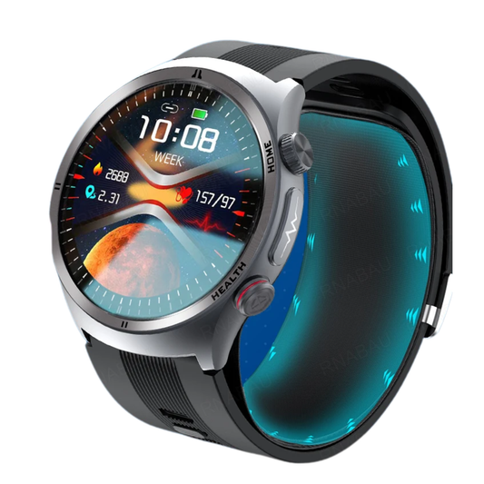Men’s Black Smart Watch Blood Pressure & Fitness