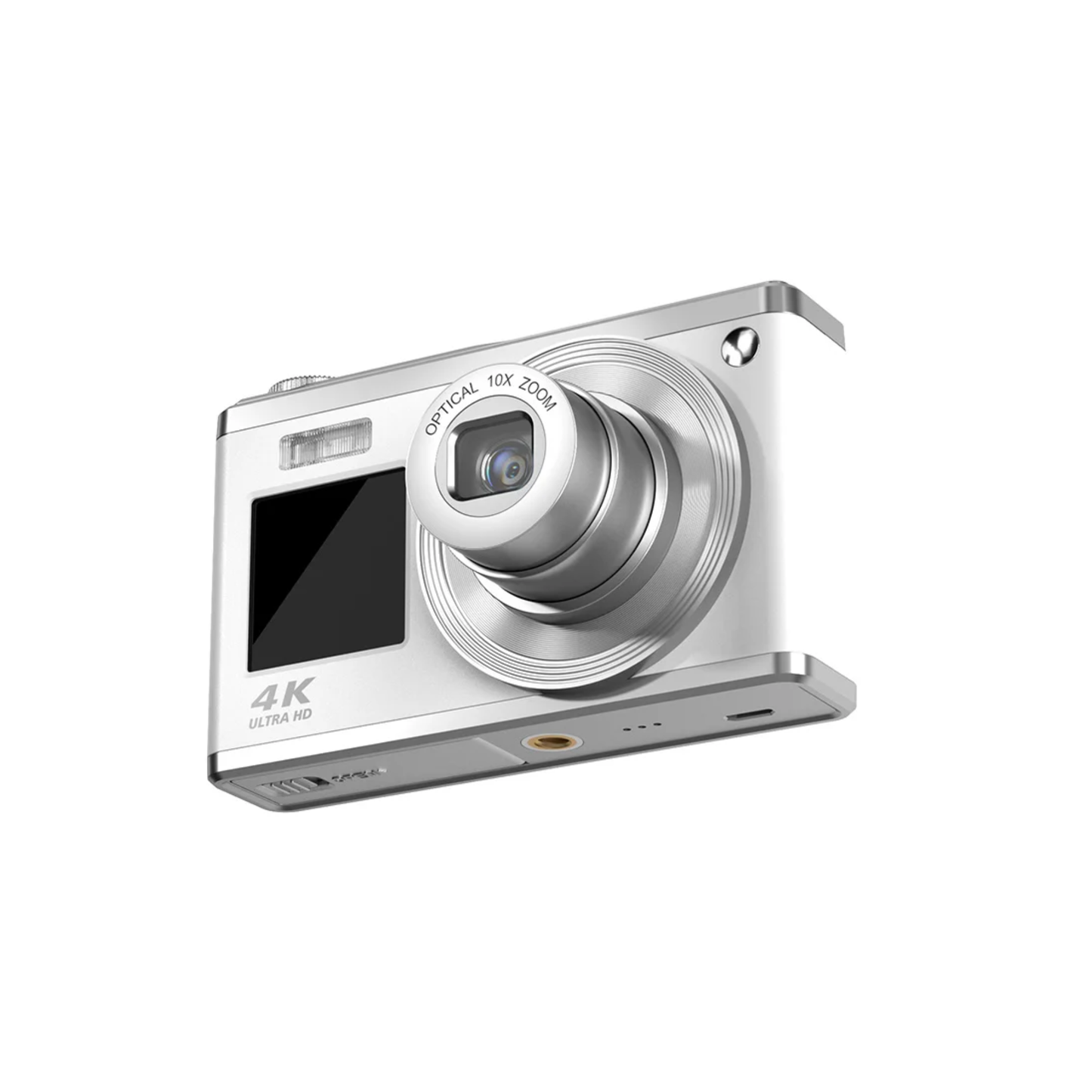 4K Dual Screen Splash-proof Digital Camera with 16x Optical Zoom