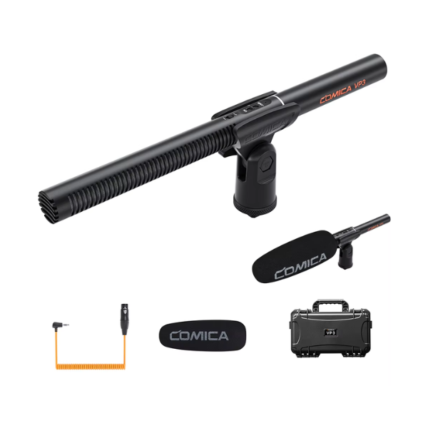 Professional XLR Shotgun Microphone for Video Recording