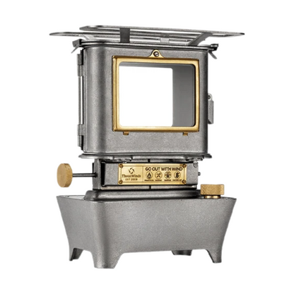 Retro Silver Outdoor Lantern Oil Lamp Stove for Camping & Hiking