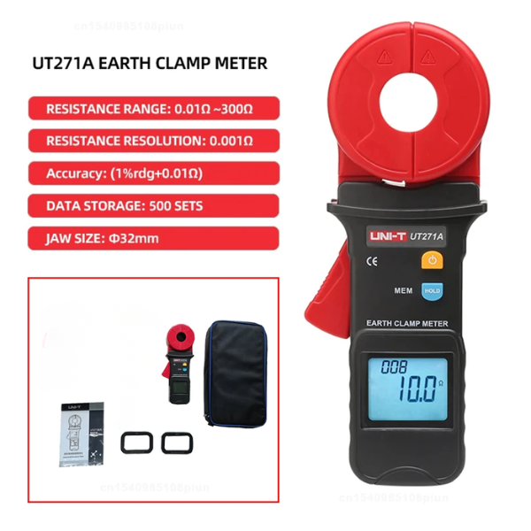 Portable Earth Ground Resistance Tester UT271A