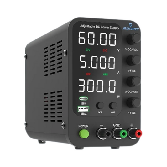 60V 5A DC Bench Power Supply with Adjustable Output