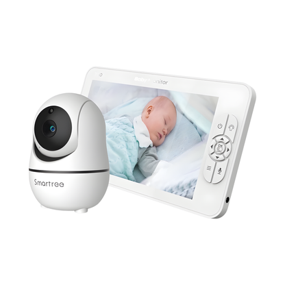 7 Inch 720P Video Baby Monitor Dual Cam Split