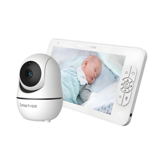 7 Inch 720P Video Baby Monitor Dual Cam Split