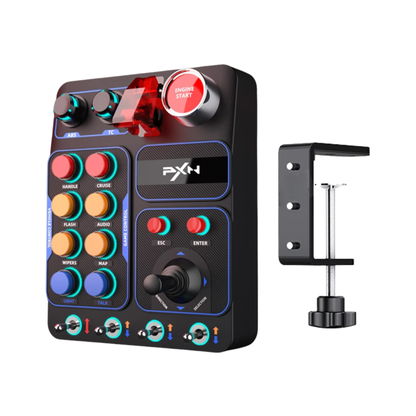 Simulator Racing Control Box with RGB Lighting for PC Games