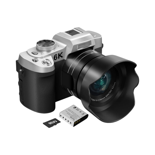 6K Vlogging Camera with Autofocus 16GB and Built In Flash