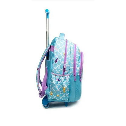 Kids Rolling Backpack with Lunch Box and Pencil Case