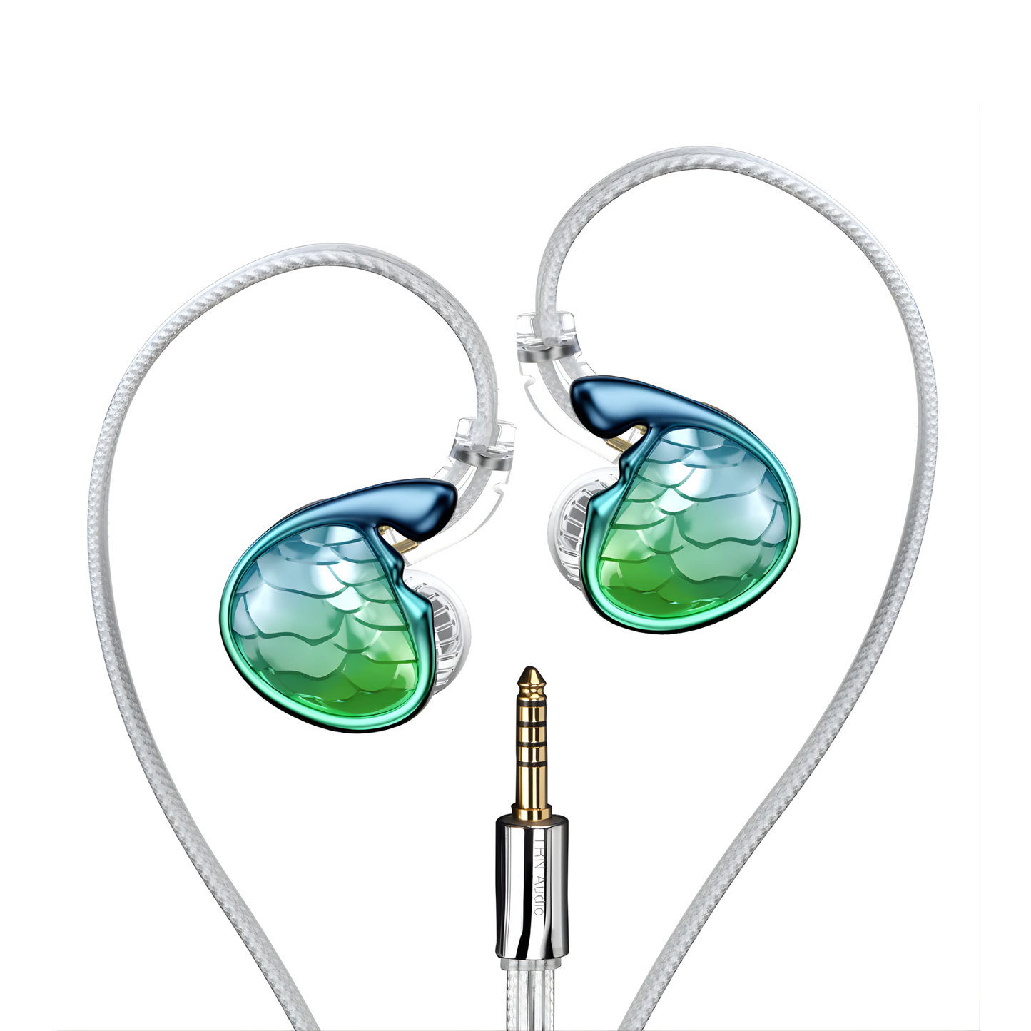 Portable HiFi Earphones Hybrid IEM 4.4mm Green