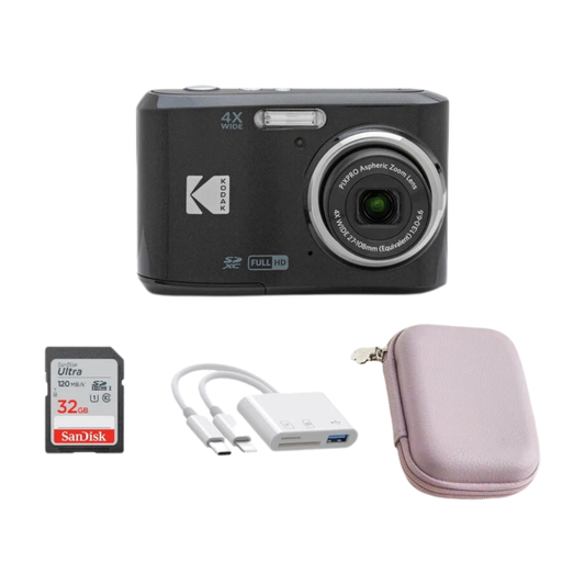 Kodak Pixpro FZ45 Black Compact 16MP Digital Camera with 4x Zoom and Memory Card