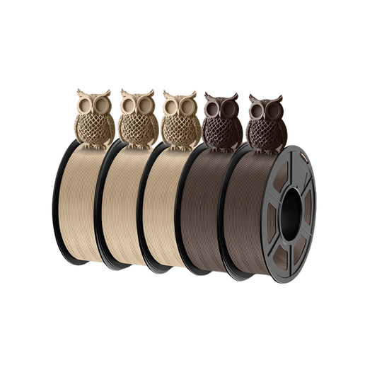 Wood Texture PLA 3D Printer Filament Mix Pack