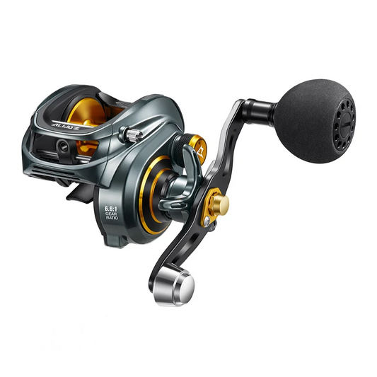 Fishing Reel Grey Gold 6.6 Gear Ratio Saltwater Freshwater