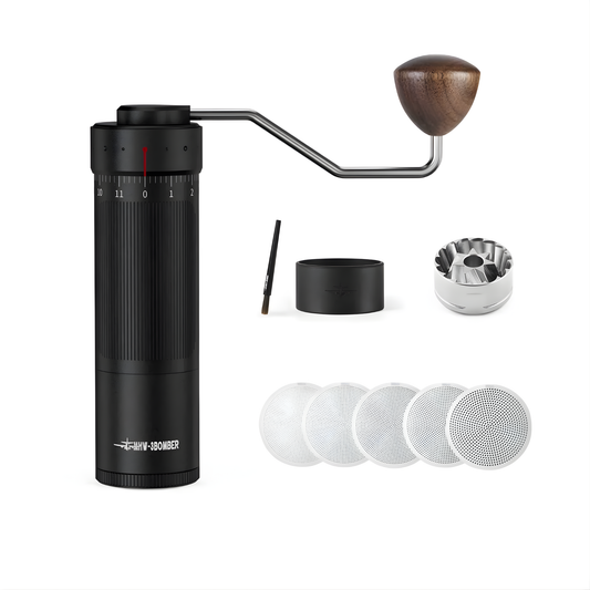 Manual Coffee Grinder with Adjustable Conical Burr for Espresso