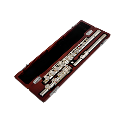 Silver-Plated B Foot Flute Professional Performance Instrument