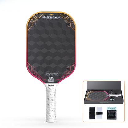 18K Raw Carbon Pickleball Paddle 14mm High Spin Racket