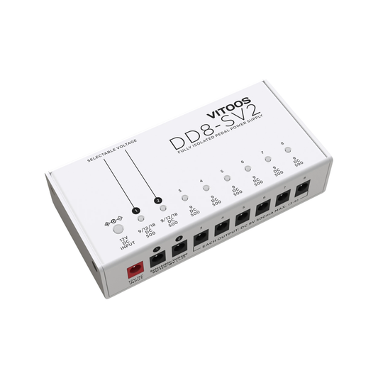 ISO8 Digital Guitar Pedal Power Supply High Power and Clean