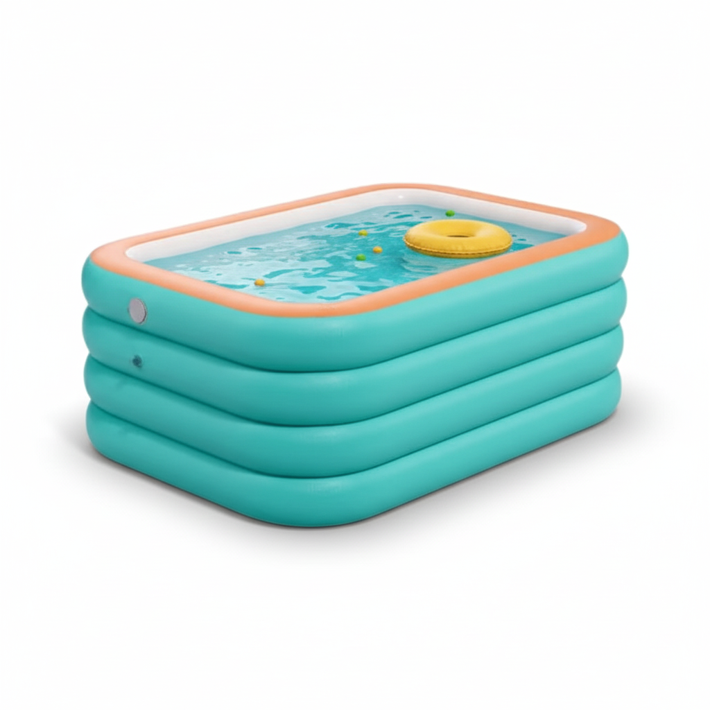 210cm Inflatable Swimming Pool for Kids & Adults Summer Fun