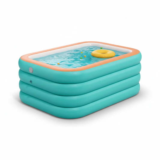 210cm Inflatable Swimming Pool for Kids & Adults Summer Fun