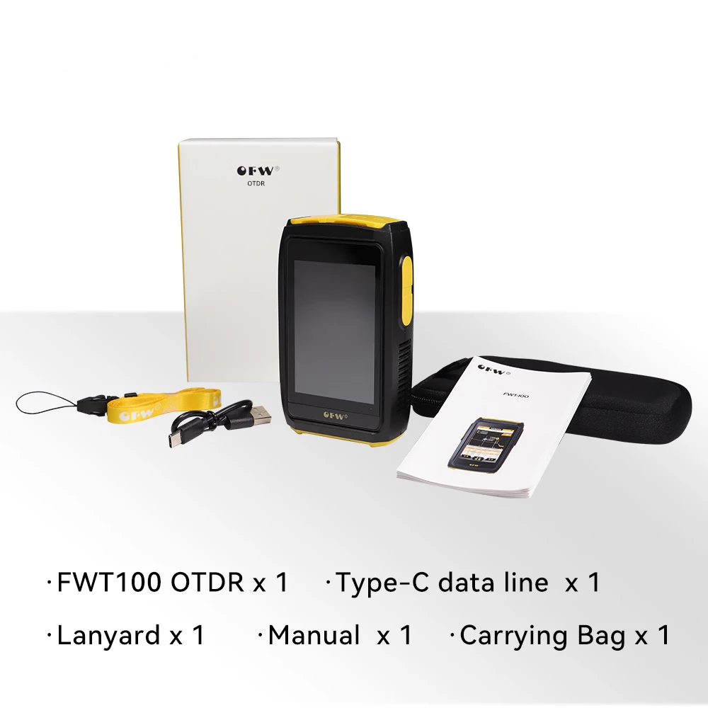 Touchscreen OTDR Optical Fibre Analyzer 1550nm 20dB