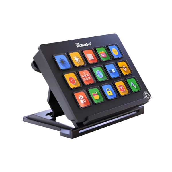 15-Key LCD Streaming Control Pad with Custom Buttons
