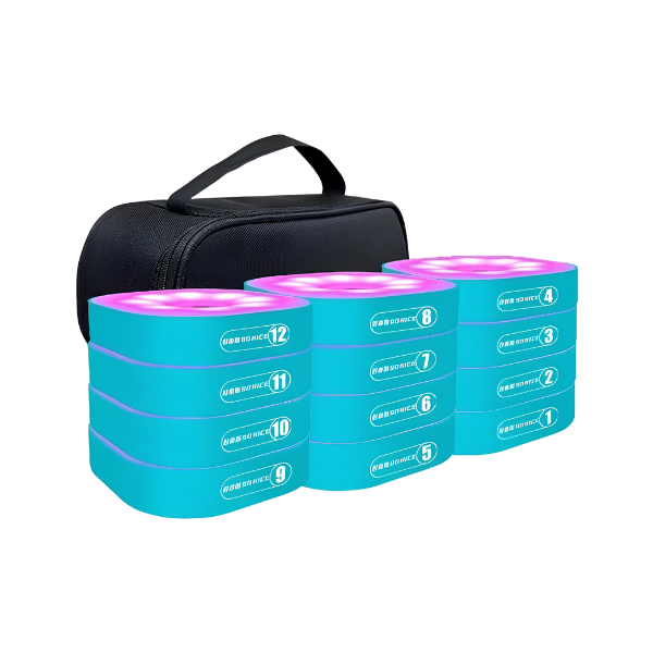 12-Piece Football Reaction Training Lights Multicolor