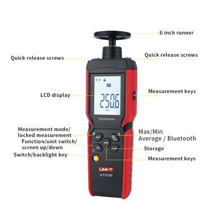 UNI-T Professional Contact and Non-Contact RPM Gauge