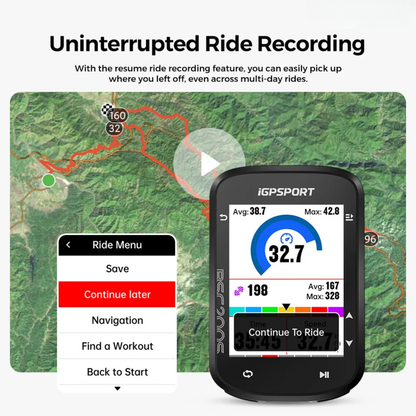 GPS Bike Computer BSC200S with Colour Display & Bluetooth