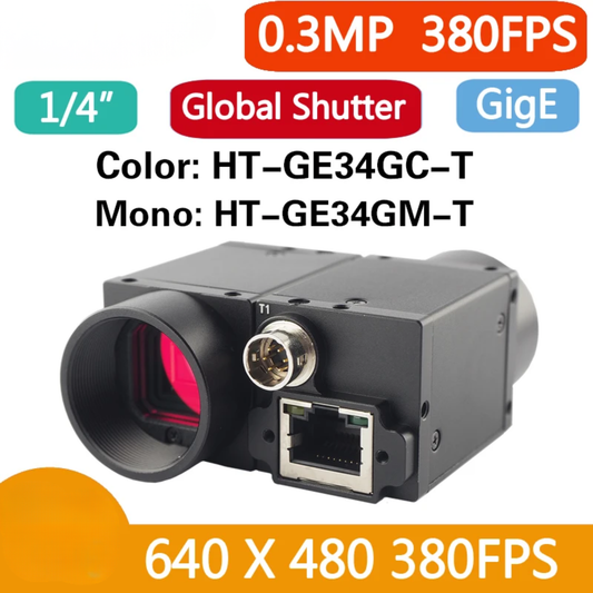 380FPS 0.3MP Industrial GigE Camera for Motion Capture