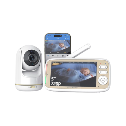 Wireless 720P Baby Monitor with Night Vision & WiFi